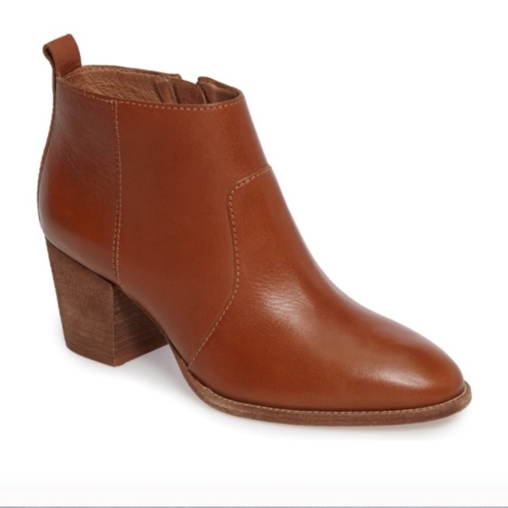 New Madewell Brenner Boot, 7.5, English Saddle
